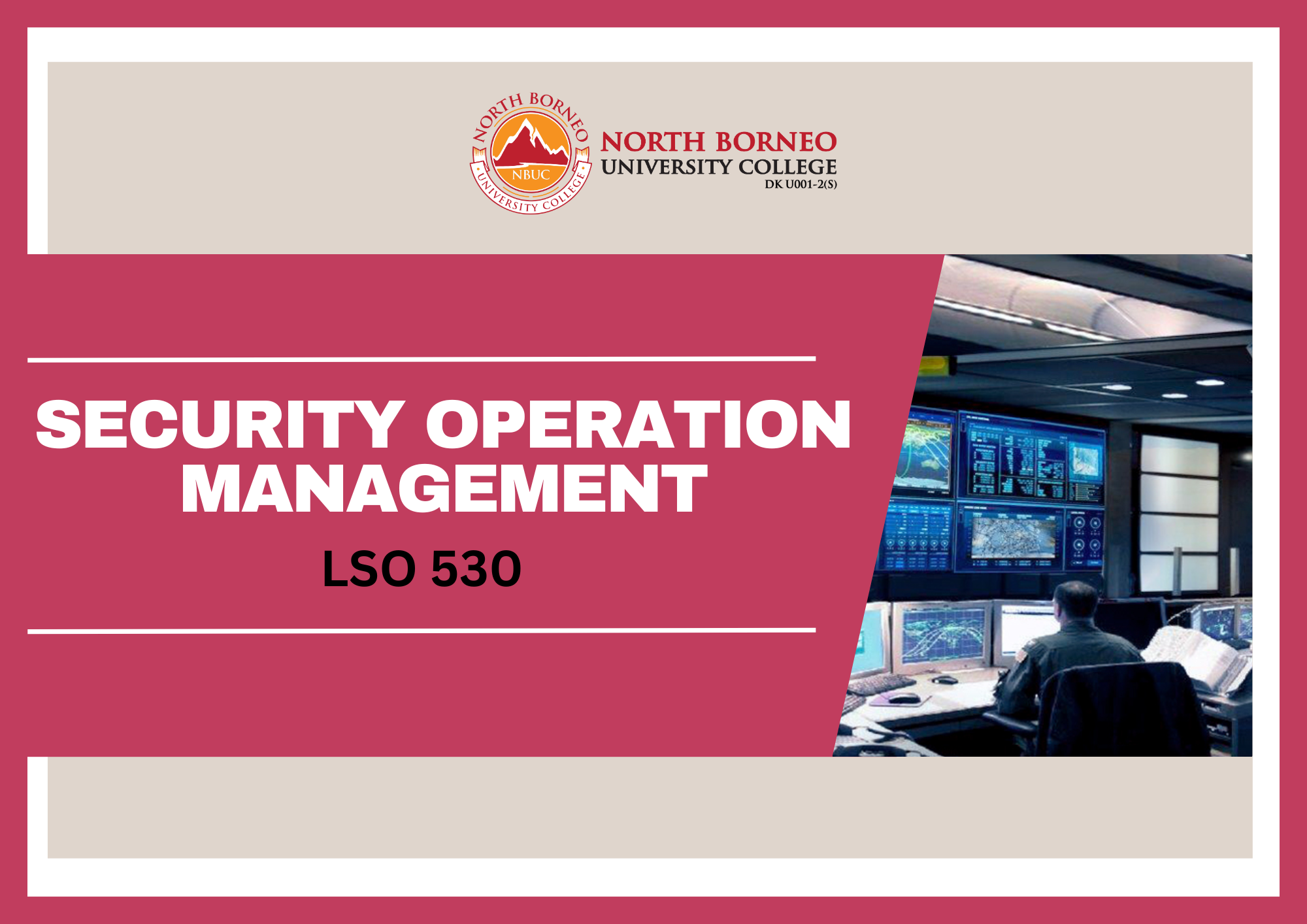 Security Operation Management 																						